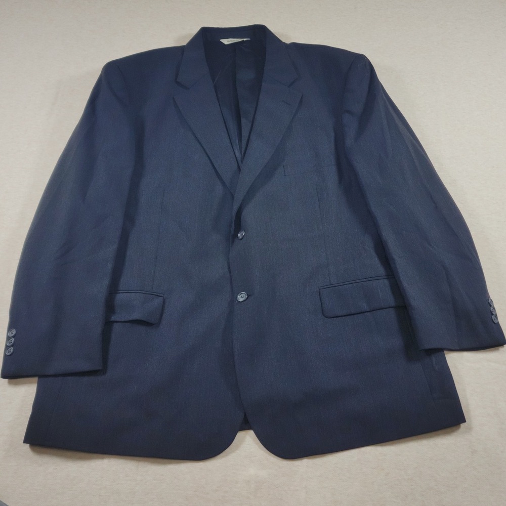 Pronto Uomo Blazer Mens 50R 50 Regular Dark Navy Blue 100 Wool Jacket Korea